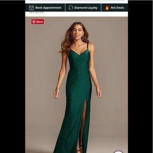 Emerald Green prom dress